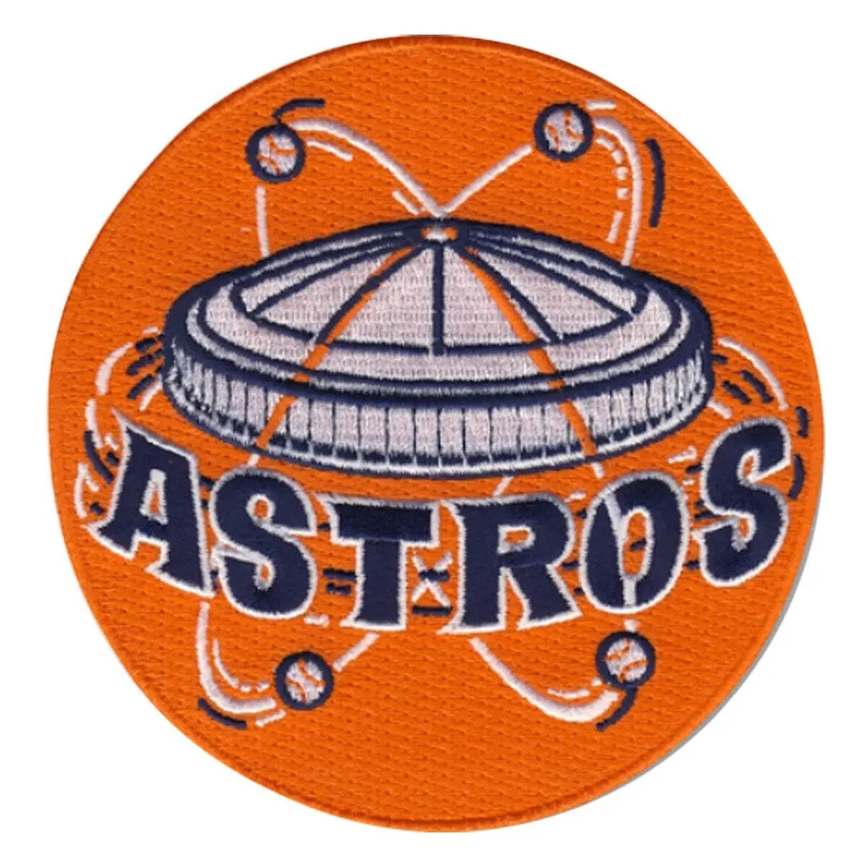 Houston Astros Round Sleeve Emblem Patch 35 Great Years 65-99 Astrodome