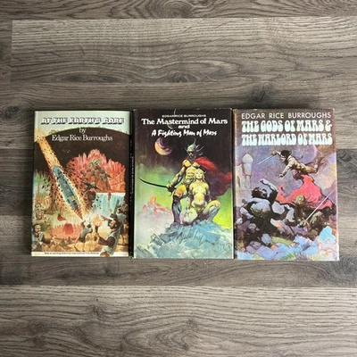 Edgar Rice Burroughs HC Book Lot BCE Mastermind of Mars Gods of Mars Earths Core Foto 1 de 4