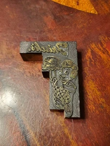Vintage Letterpress Printing Block. Frisch's Big Boy. - Picture 1 of 4