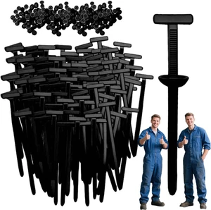 100 PIEZAS Nylon Universal Cable Tie Hebilla Cremallera Tie para Coche, 2025 Multifuncional Se - Imagen 1 de 6