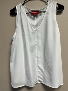 White Jennifer Lopez blouse Size Large - Picture 1 of 3