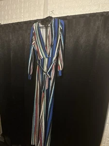 NWOT JUMPSUIT WIDE LEG WITH OPEN SEXY FRONT AND ZIP BACK SIZE 2X - Picture 1 of 5