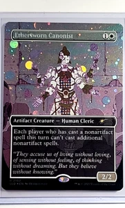 MTG Magic the Gathering Secret Lair Borderless Galaxy Foil Ethersworn Canoist - Picture 1 of 2