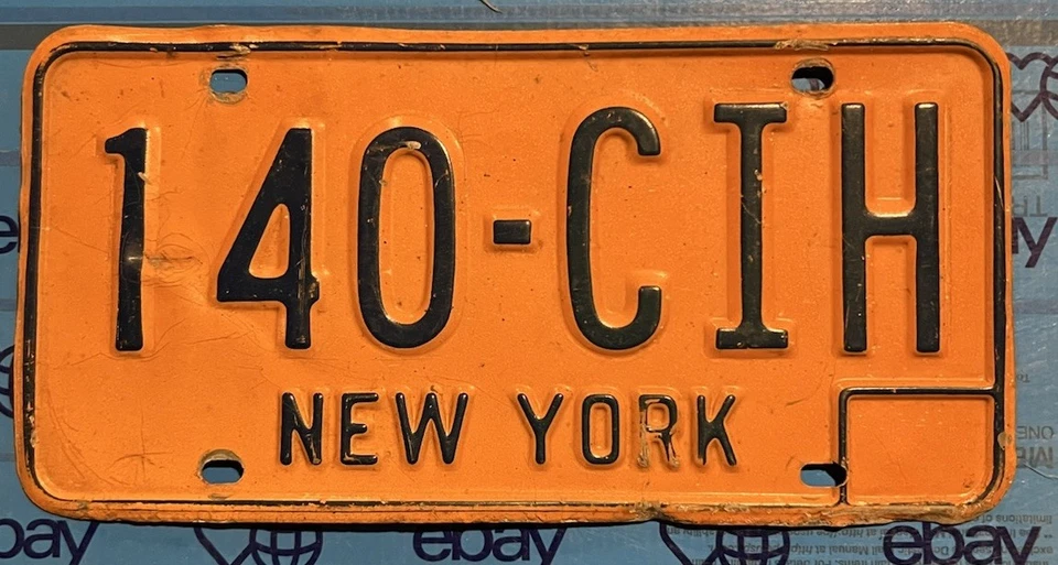 LICENSE PLATE PLATES  New York 140 C1H￼ - Image 1 of 1