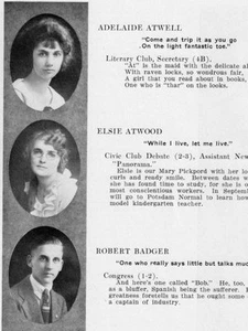 Anuario de la Escuela Secundaria Binghamton 1921~Fotos~Historia~Fútbol~Gráficos~Anuncios~++++ - Imagen 1 de 5