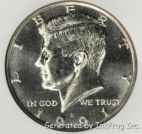 1991 P & D Kennedy Half pair Choice/Gem Bu Set from mint sets Cover