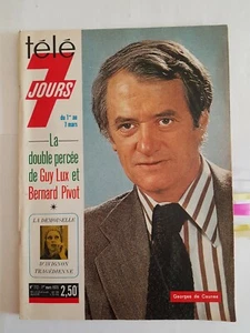 TELE 7 JOURS N°772 01/03/75 DE CAUNES M.KELLER B.RAYNE D.VOLLE VIDOR TREVOR RAFT - Picture 1 of 12
