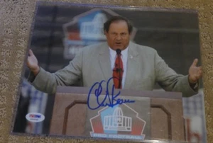 Chris Berman foto autografata firmata 8x10 HOF PSA/DNA ESPN - Foto 1 di 2