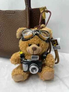 Cute Teddy Bear Bag Charm Kawaii Fluffy Plush Bag Keychain Doll Handbag Keyring - Picture 1 of 2