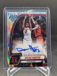 2024-25 Bowman U Chrome Dylan Harper 1st Autograph Auto Stealth Refractor #22 - Imagen 1 de 2