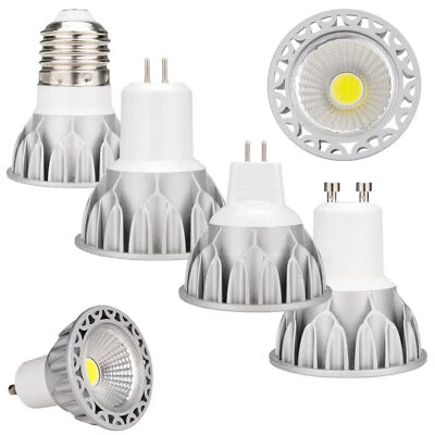 Hot LED COB Spotlight Bulb Dimmable 10W GU10 MR16 E27 GU5.3 110V 220V 12V Lamp - Image 1 of 4