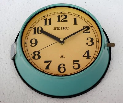 Vintage Maritime Seiko Wall Clock Slave Nautical Industrial Ship Clock Silent - Image 1 of 4
