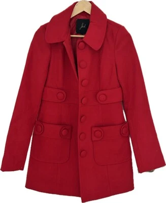 Peacoat vermelho de peito único por Jack - Imagem 1 de 3