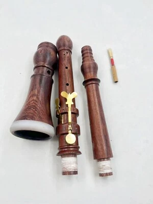 Oboe profesional de palo de rosa estilo barroco, A - 440HZ, cuerpo de madera dura, caña libre Foto 1 de 4