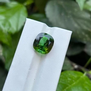 7.5 Carat Natural Green Tourmaline Cushion Cut Gemstone For Elevate Jewelry - Picture 1 of 4