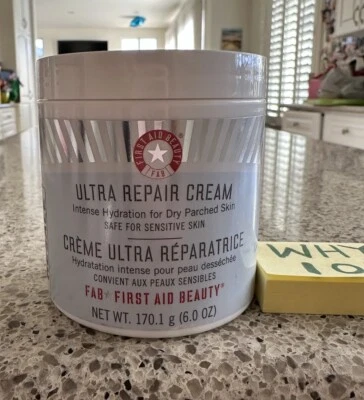 FIRST AID BEAUTY Ultra Crema Reparadora 6oz/170g TAMAÑO COMPLETO JUMBO CREMA HIDRATANTE SELLO $38 Foto 1 de 4