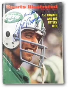 Joe Namath Autographed Sports Illustrated Magazine 10/9/72 "Go Jets!" JSA V68004 - Picture 1 of 4
