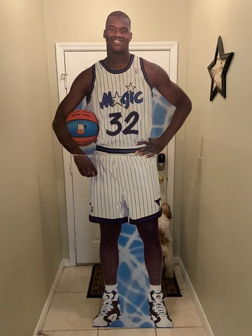 Shaquille O’Neal 1993 Kenner Life Size Cardboard Cutout Shaq Attaq. Unopened Cover