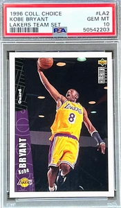 1996 Coll. Choice Kobe Bryant #LA2 (HOF) PSA 10 GEM MINT (ROOKIE CARD) - Picture 1 of 2