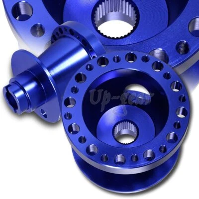 Adaptador de cubo de 6 orificios para volante de aluminio azul Honda Civic T6061 1992-1995 Foto 1 de 3