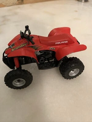 ERTL ОТКРЫТЫЙ SPORTSMAN 1:18 ЛИТОЙ POLARIS СКРЕМБЛЕР КРАСНЫЙ ATV 4-WHEELER ОТКРЫТАЯ КОРОБКА - Изображение 1 из 4