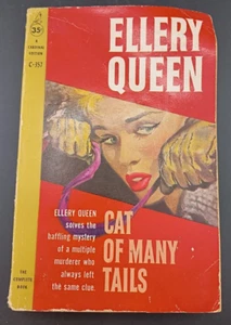 Cat of Many Tails Ellery Queen 1959 Mystery Pulp Taschenbuch C-357 e7 - Bild 1 von 8