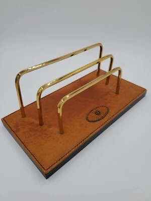 Goldpfeil Cuero Escritorio Correo Organizador Flecha Superior Marrón Claro Alemania 8.5" Foto 1 de 4