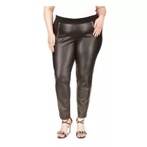 Michael Kors Women's Black High Waist Zipped Pockets Ankle Pants Size 2X - Picture 1 of 9