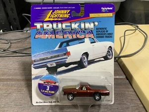 Johnny Lightning TRUCKIN' AMERICA 1971 CHEVY EL CAMINO BROWN 3 - Picture 1 of 1