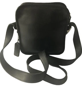 Vintage Coach Kit Camera Black Leather Shoulder Bag 9817 - Picture 1 of 16