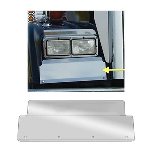 Freightliner Classic, FLD Fender Guards Stainless Steel Set Plain Style - Picture 1 of 1
