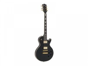 DIMAVERY LP-530 E-Gitarre, schwarz/gold