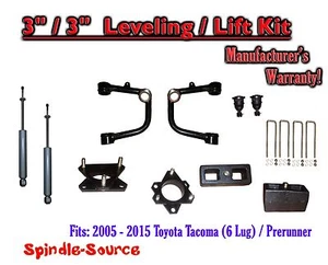 3" / 3" Lift Kit + TUBULAR Upper Arms + SHOCKS, fits 2005 - 2021Toyota Tacoma - Picture 1 of 1