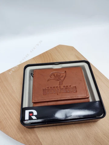 Tampa Bay Buccaneers NFL Embossed Leather Trifold Wallet ~ New Cover