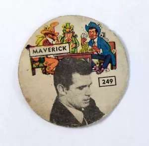 1961 Figuris Lejano Oeste Maverick Boys Serie TV Scheda Disco Argentina #249 - Foto 1 di 3