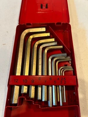 Snap-On 11 Piece Metric Hex Key Set 2mm-12mm , Very Nice ! - Image 1 of 2