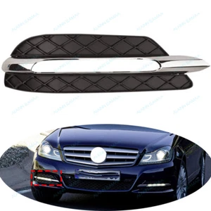 RH Fog Light Cover Grille Chrome Trim For Mercedes Benz W204 C Class 2012-2015 - Picture 1 of 4