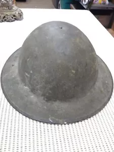 VTG U.S. ARMY Brodie Helmet US British WW1 HS 321 Doughboy Liner Strap Hadfield! - Picture 1 of 12