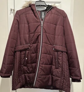 Women’s plus size winter coat with hood - Picture 1 of 4