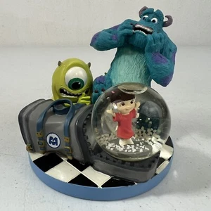 Disney Pixar Monsters Inc Figurine Waterglobe Snowglobe Sully, Boo & Mike Rare - Picture 1 of 5