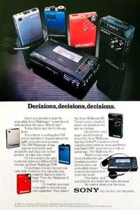 THE SONY WALKMAN II—FM / 70W / R2 / PRO—ORIGINAL 1982 VINTAGE MAGAZINE PRINT AD - Picture 1 of 1