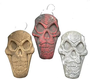 Pirate Tiki Bar SKELETON SKULL PLAQUE SIGNS Halloween Prop Crafts Decoration-SET - Picture 1 of 11