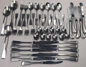 Oneida Heirloom American Colonial  Cube Mark Flatware 42 PC. Lot - Picture 1 of 14