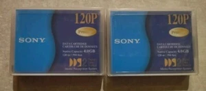2 X Sony DGD120P Digital Data Cartuccie Dati Storage Cartridge 4 GB DDS2 120m - Afbeelding 1 van 2