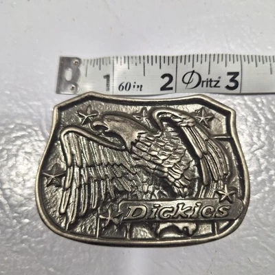Vintage Dickies Clothing Jeans Eagle Patriotic 1980's Belt Buckle Patriotic - Image 1 of 2