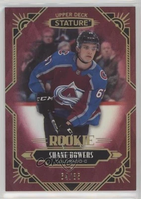 2020-21 Upper Deck Stature Rookies Red /85 Shane Bowers #163 Rookie RC - Image 1 of 2