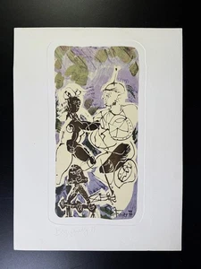 GILBERT PORTANIER - Composition (1977). Signed in Print Colour Lithograph. - Picture 1 of 2