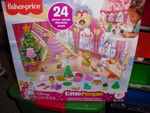 NEW 24 Fisher-Price Little People Disney Princess Advent Calendar Ariel Bell - Picture 1 of 2