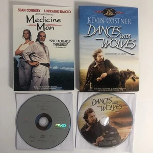 Dances with Wolves	1990  /  Medicine Man	1992  / DVD  2XFeature (*NoCases*) - Picture 1 of 13