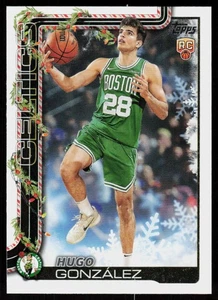 2025-2026 Topps Basketball Holiday Hugo Gonzales #H188 RC Boston Celtics - Picture 1 of 10
